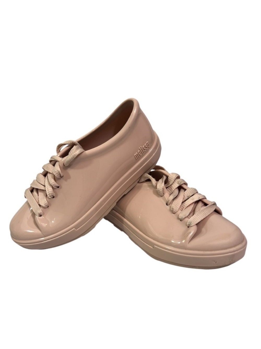 Melissa “Mel” Lace Up Jelly Sneakers Little Girl Size 12 Pink Waterproof